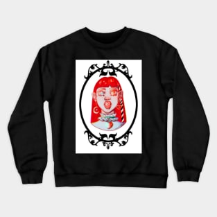 Cute creep girl Crewneck Sweatshirt